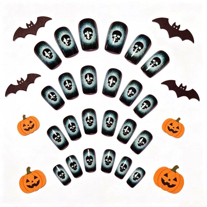 Artifical nails with creative skull design Stornfield