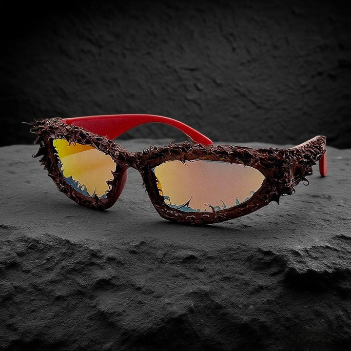 Women's sporty sunglasses with innovative, artistic frame Stornfield