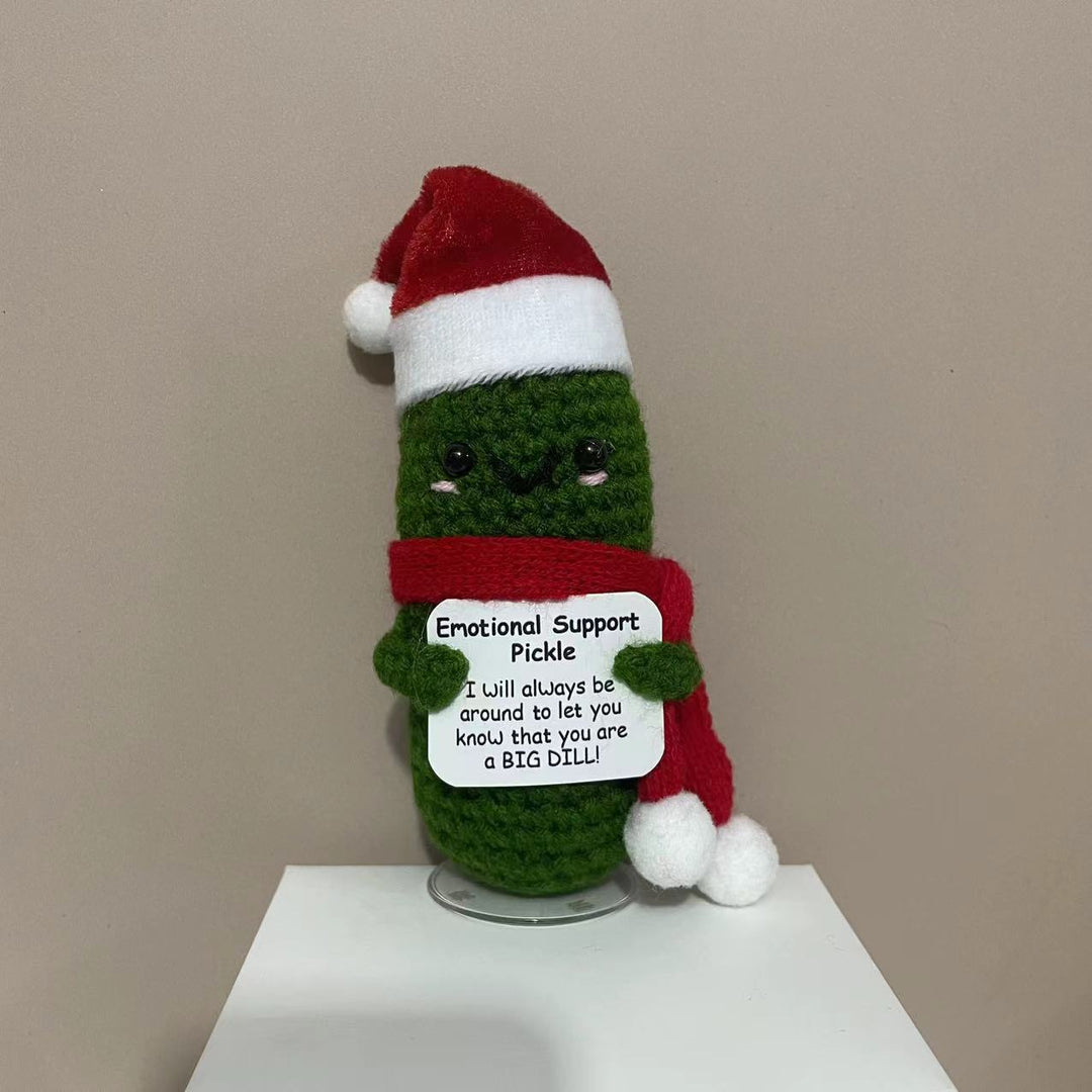 Plush cuddle with Santa hat and scarf