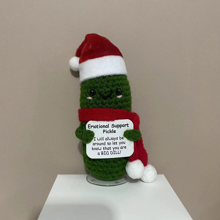 Plush cuddle with Santa hat and scarf