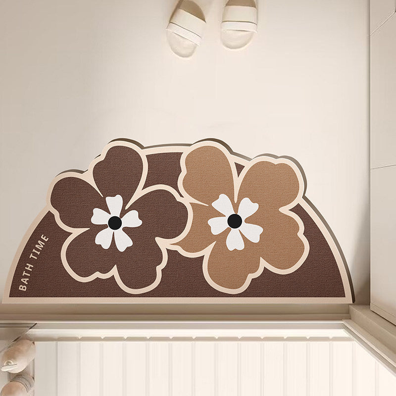 Floral Shaped Bath Mat
