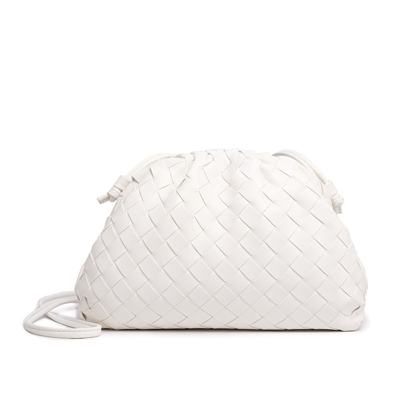 Elegant Woven Leather Bucket Bag Stornfield