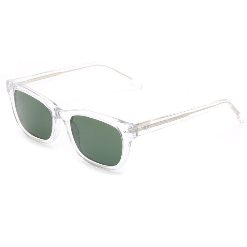 Women's trendy square sunglasses with transparent frame Stornfield