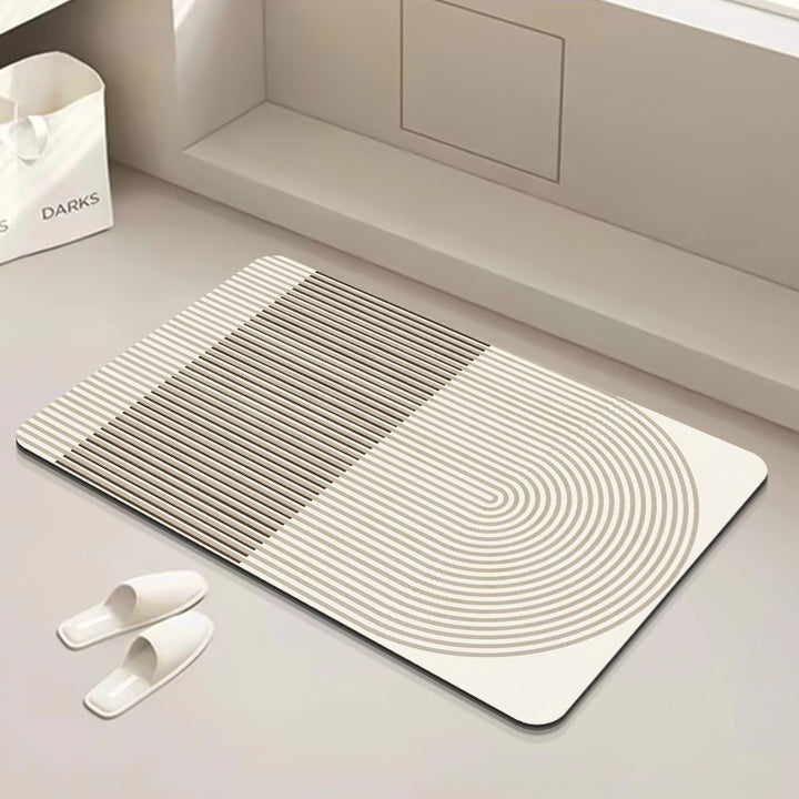 Modern Geometric Bath Mat Stornfield