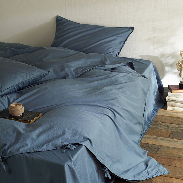 Washed Linen Duvet Cover and Pillowcase Set