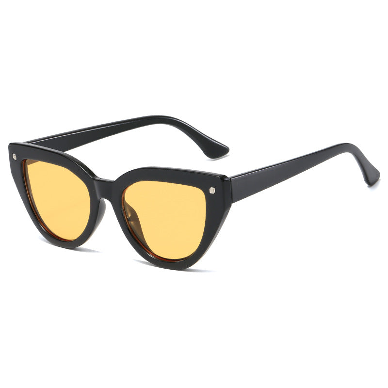 Women's Cat-Eye Sunglasses with Distinctive Animal Print Pattern Stornfield