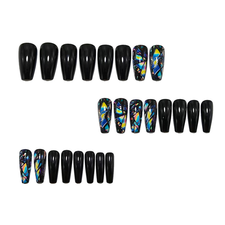 Artificial nails with elegant geometric design Stornfield