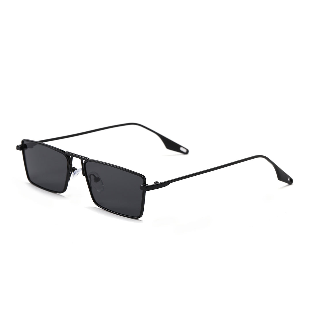 Women's elegant square sunglasses with narrow metal frame and UV protection Stornfield