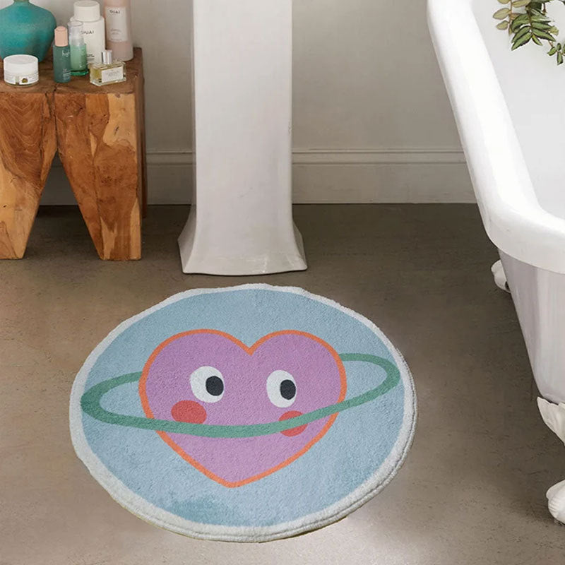 Heart-Shaped Bath Mat for Bathroom Floor Decor