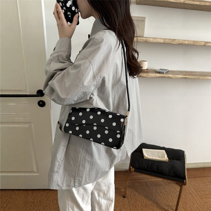 Elegant Polka Dot Evening Handbag
