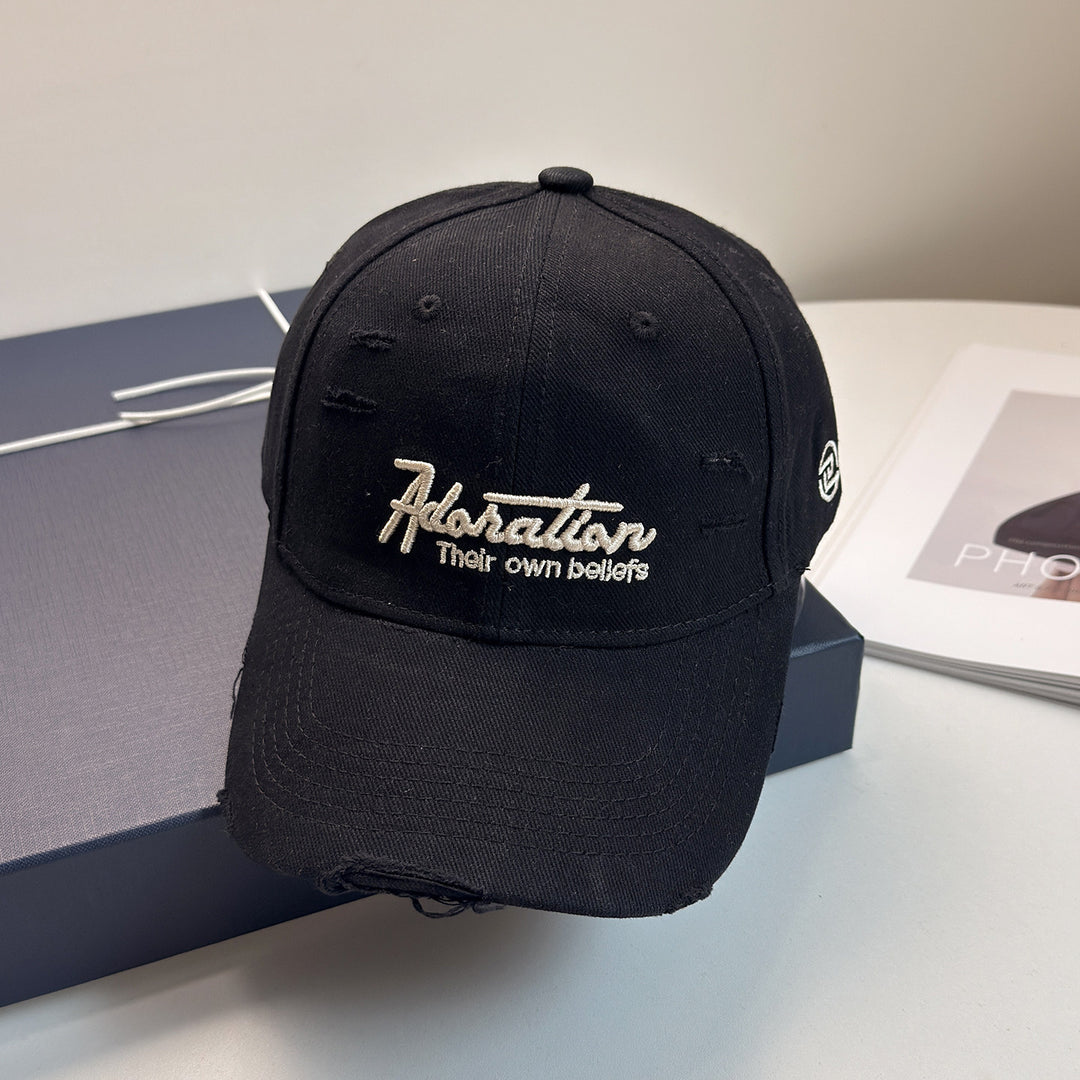 Women's Distressed Embroidered Baseball Cap Stornfield