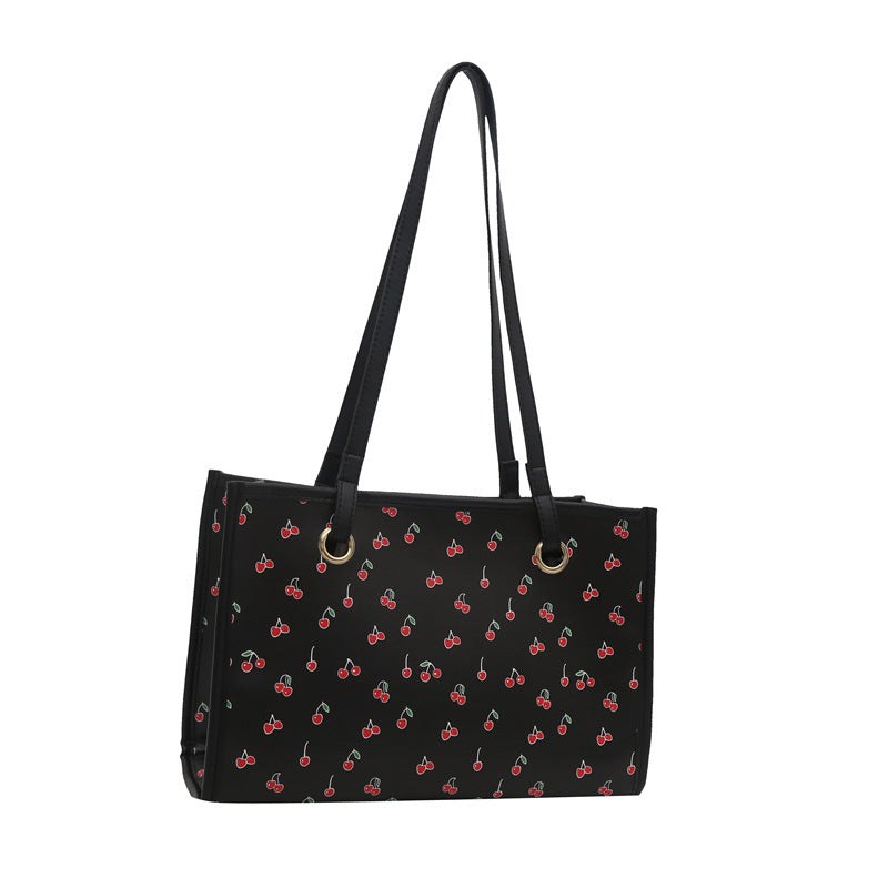 Playful Cherry Print Tote Bag Stornfield