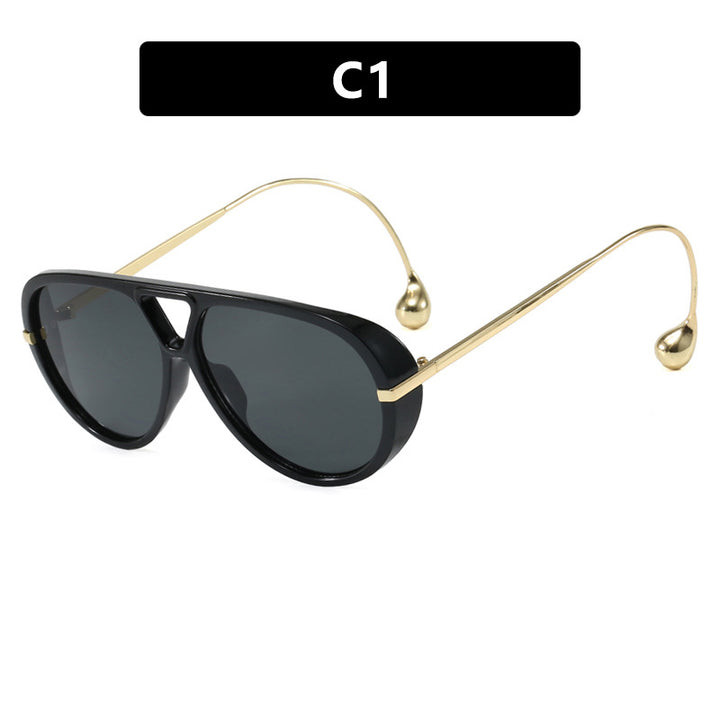 Women's stylish pilot sunglasses with luxurious metal frame Stornfield