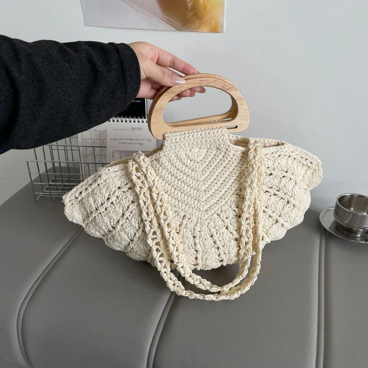 Handbag with wooden handles Stornfield
