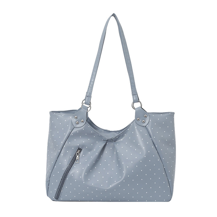 Polka Dot Patterned Handheld Tote Bag