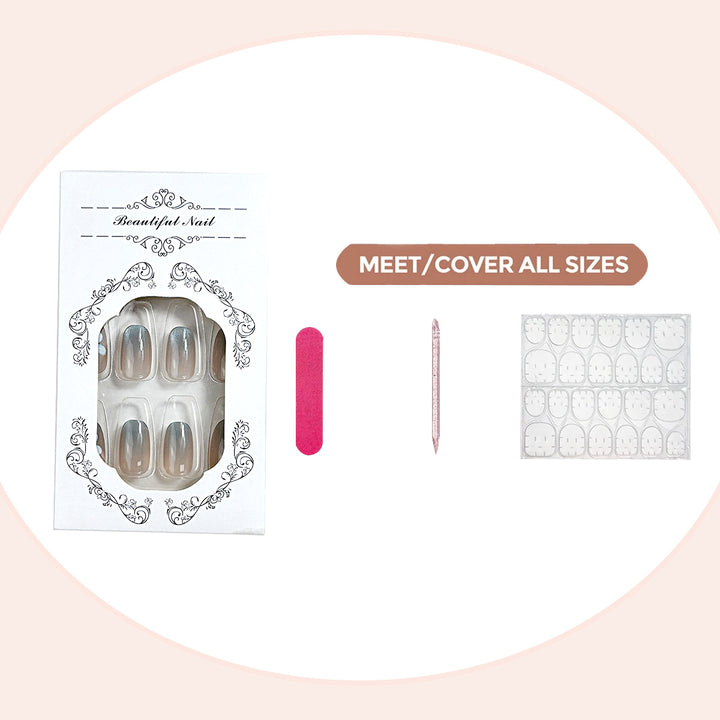 Floral Gradient Press-On Nail Set Stornfield