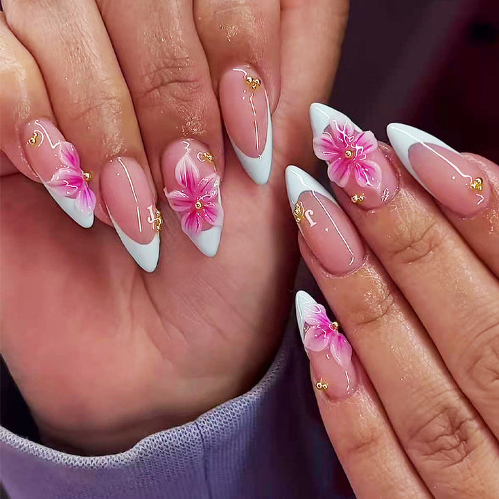 Floral Art Design Press-On Nail Set Stornfield