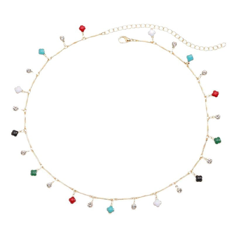 Floral Charm Silver Necklace Stornfield