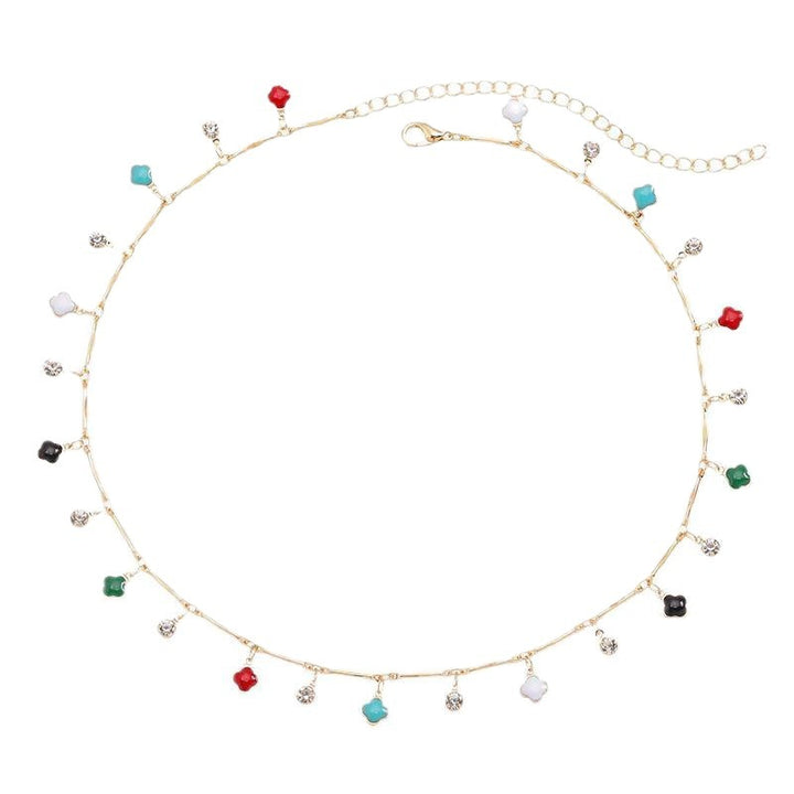 Floral Charm Silver Necklace Stornfield