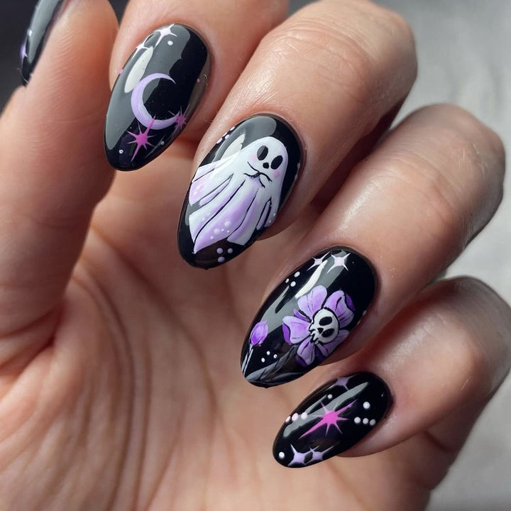 Halloween-Themed Gel Nail Art Set Stornfield