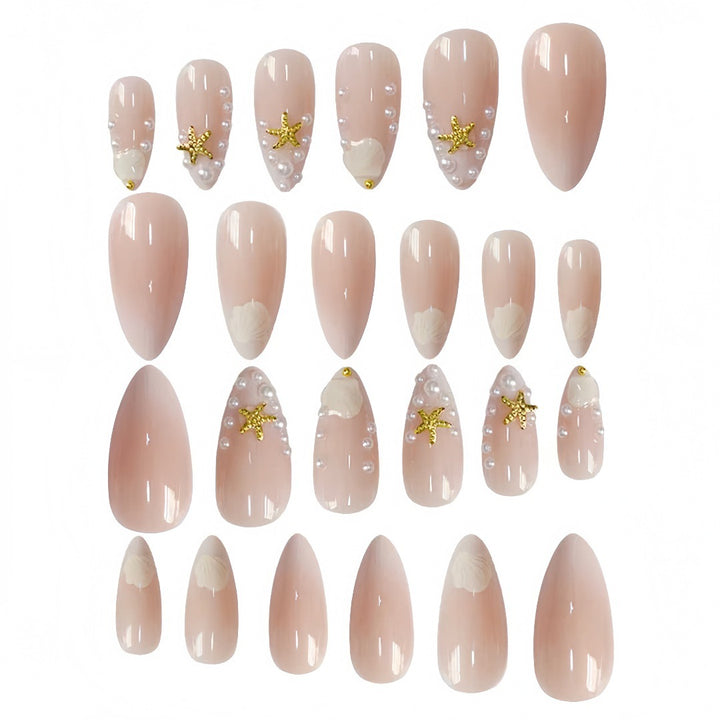Shell-Inspired Nail Art Extensions Stornfield