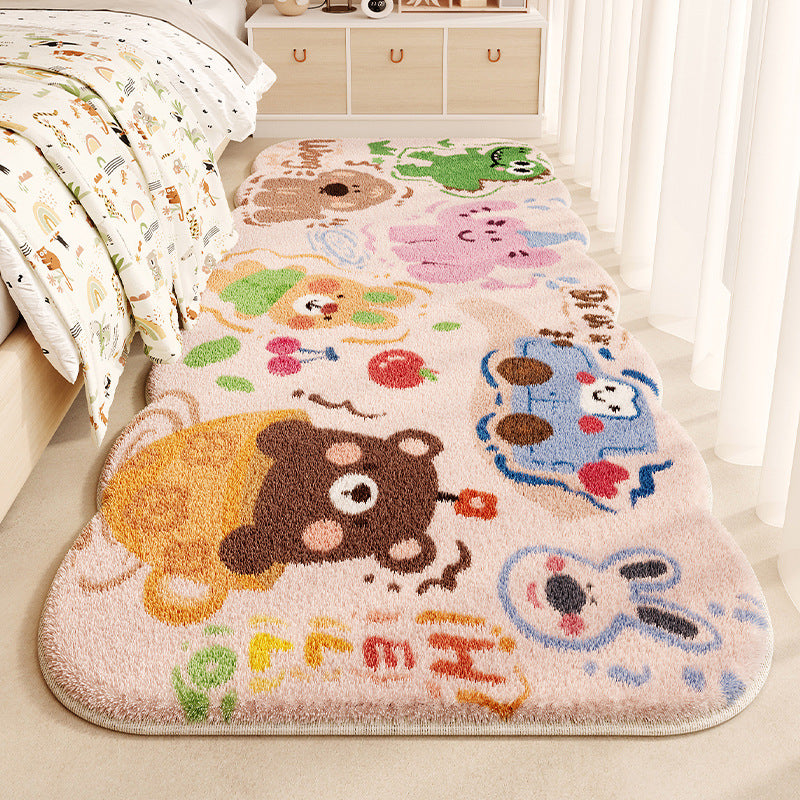 Children's Fun-Themed Plush Area Rug for Home