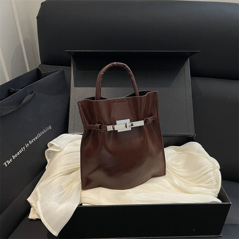 Elegant Structured Leather Handbag