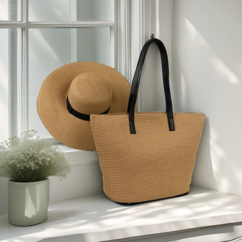 Beach bag with colorful stripes Stornfield