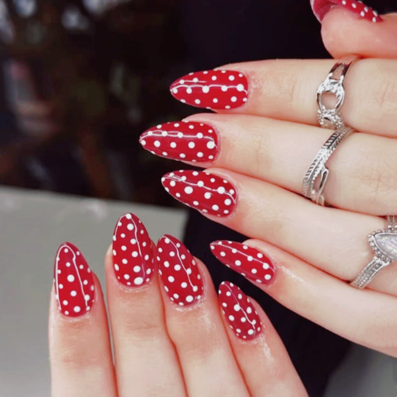 Premium Polka Dot Press-On Nail Set Stornfield