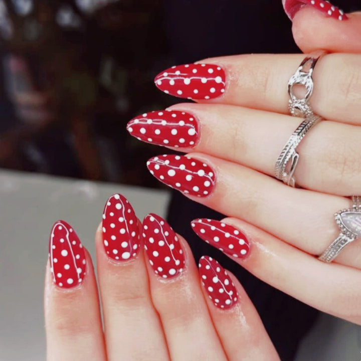Premium Polka Dot Press-On Nail Set Stornfield