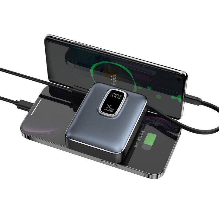 Portable power bank with integrated LED display and fast charging function Stornfield
