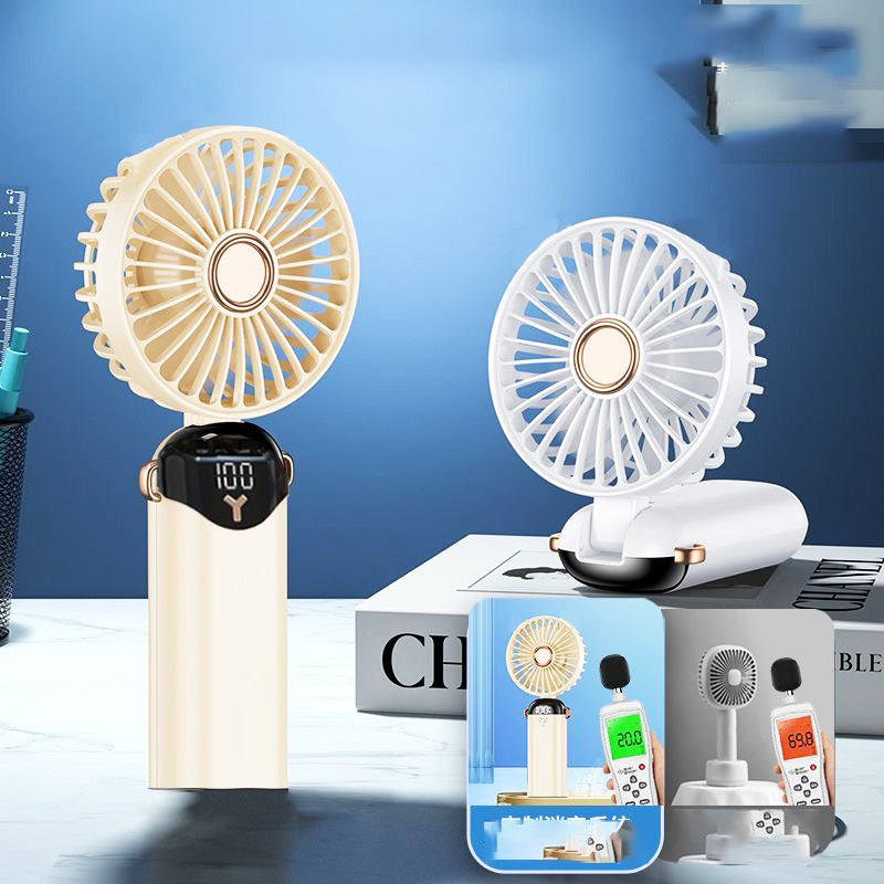 Portable Mini Hand Fan with Digital Display Stornfield