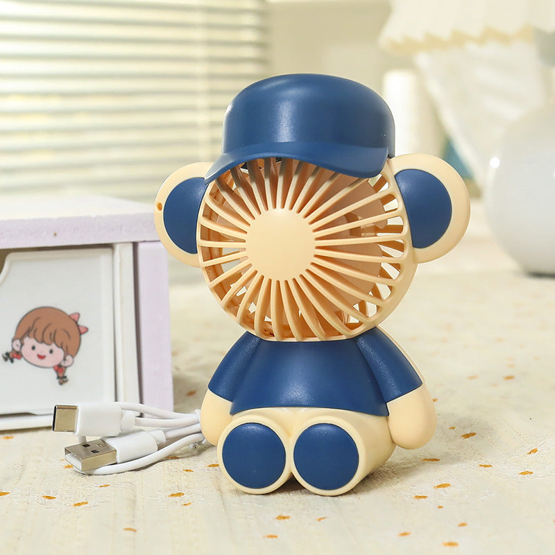 Ladies Portable Handheld Fan in Cute Monkey Design Stornfield
