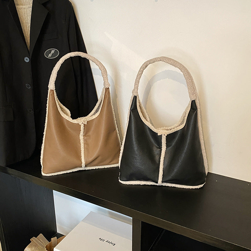 Faux Leather Tote Bag
