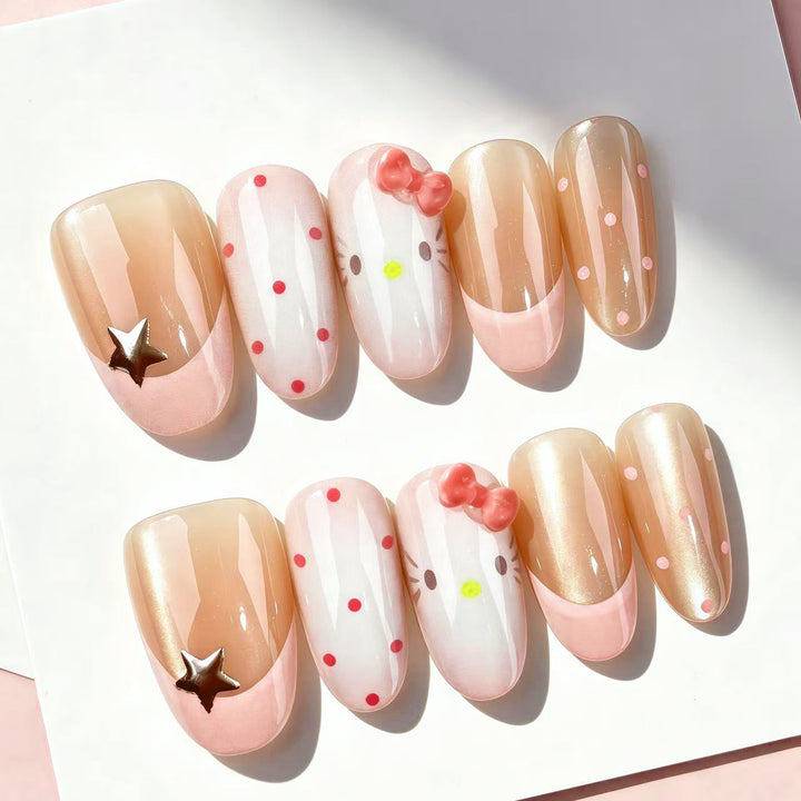 Whimsical Press-On Nail Design Set