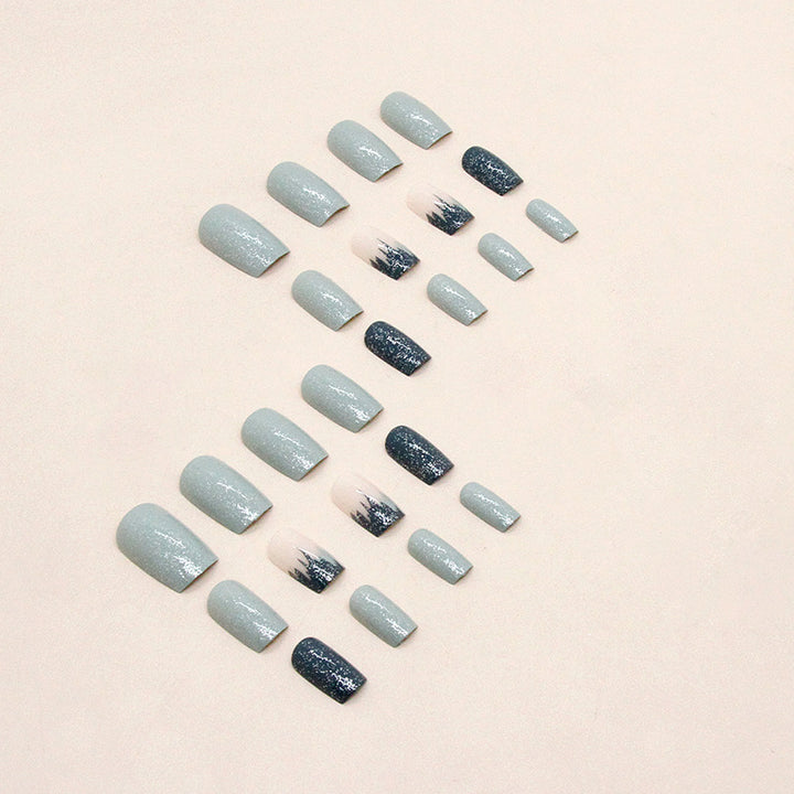 Gradient Glitter Gel Nail Tips Set Stornfield