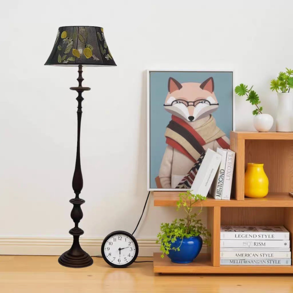 Elegant Floral Design Floor Lamp