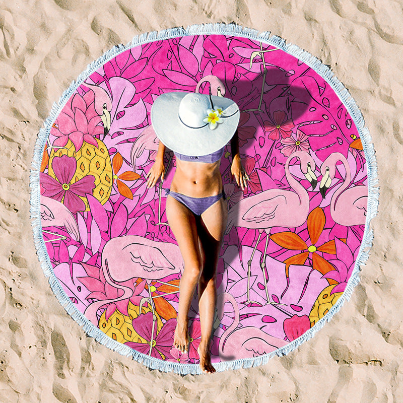 Rundstrand towel with unique sunset design Stornfield