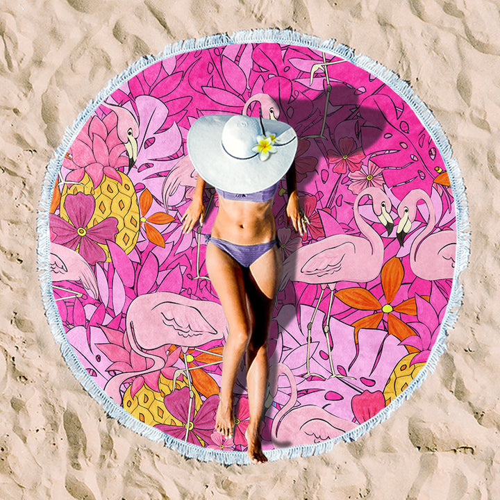 Rundstrand towel with unique sunset design Stornfield