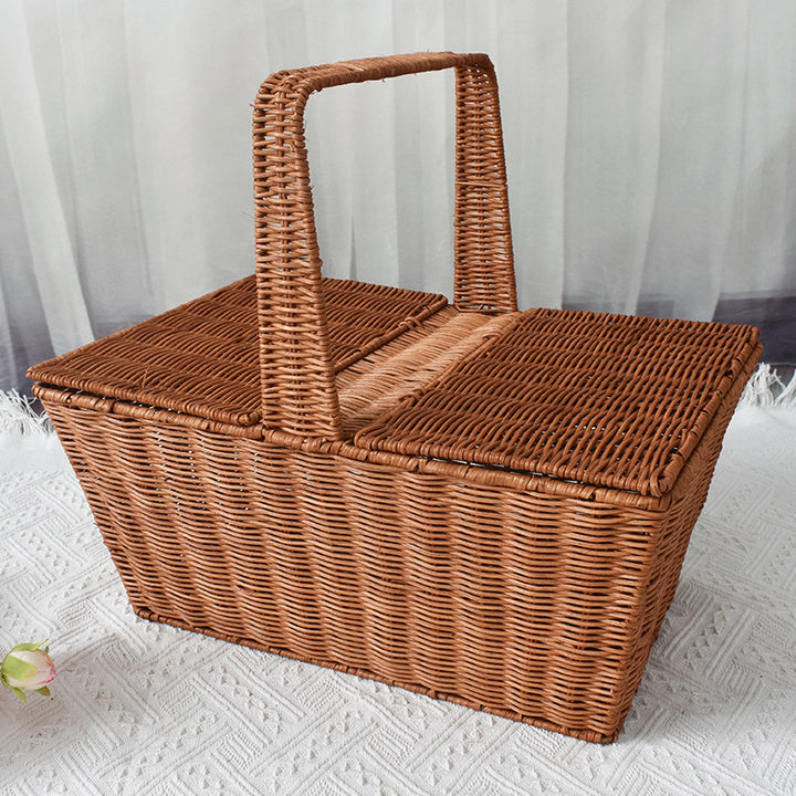 Handcrafted Woven Picnic Storage Basket Stornfield