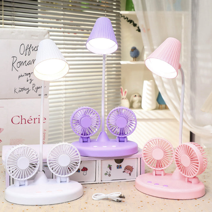 Ladies Multifunctional Table Lamp with Integrated Fans Stornfield