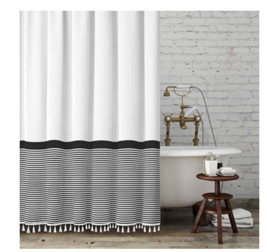 Chic Striped Shower Curtain Stornfield