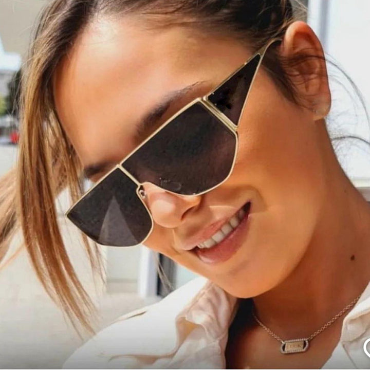 Women's trendy oversized sunglasses with distinctive geometric design Stornfield