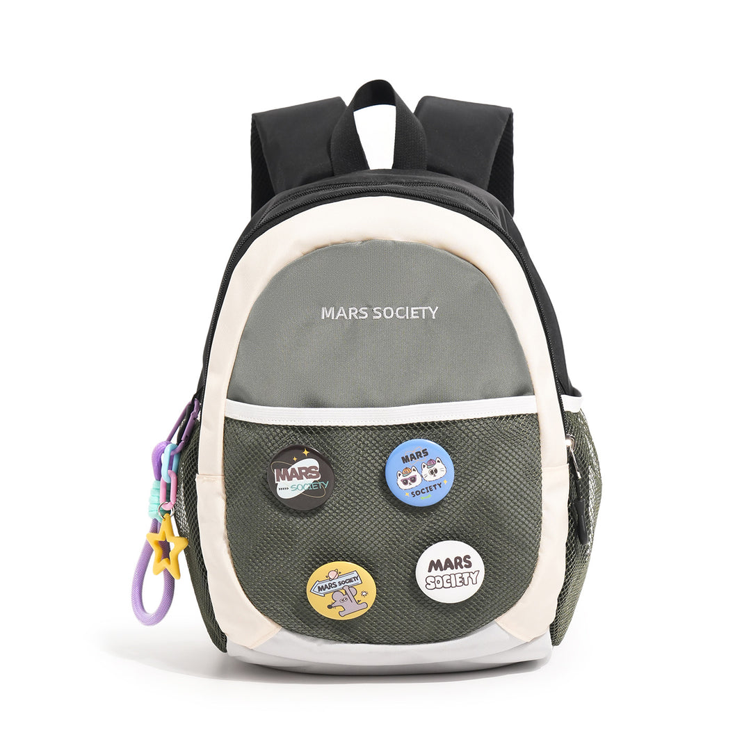 Trendy Lightweight Backpack with Fun Patches Stornfield