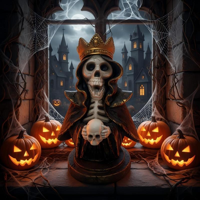 Decorative skull statue Stornfield