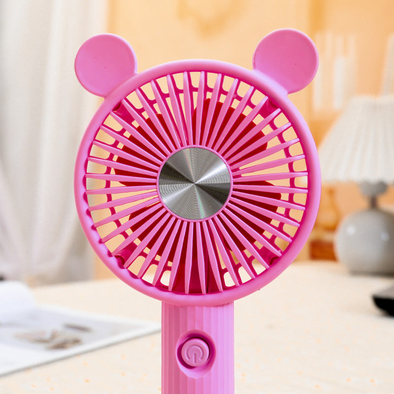 Women's Portable Hand Fan with Animal Ears Stornfield