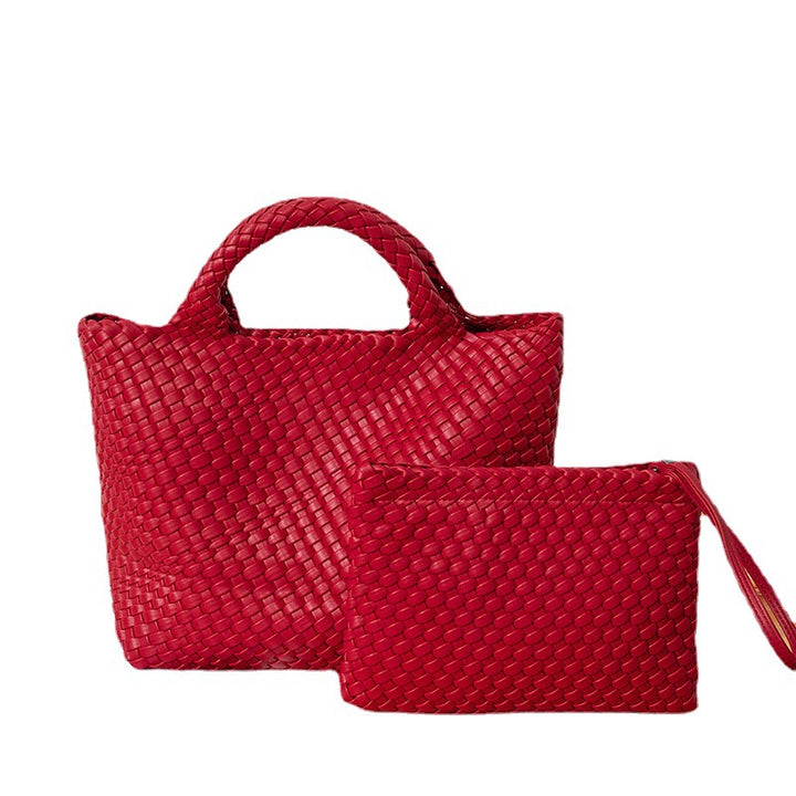 Elegant Braided Handbag with Removable Clutch Stornfield