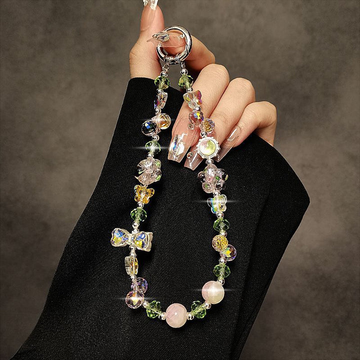 Floral Beaded Charm Keychain Stornfield