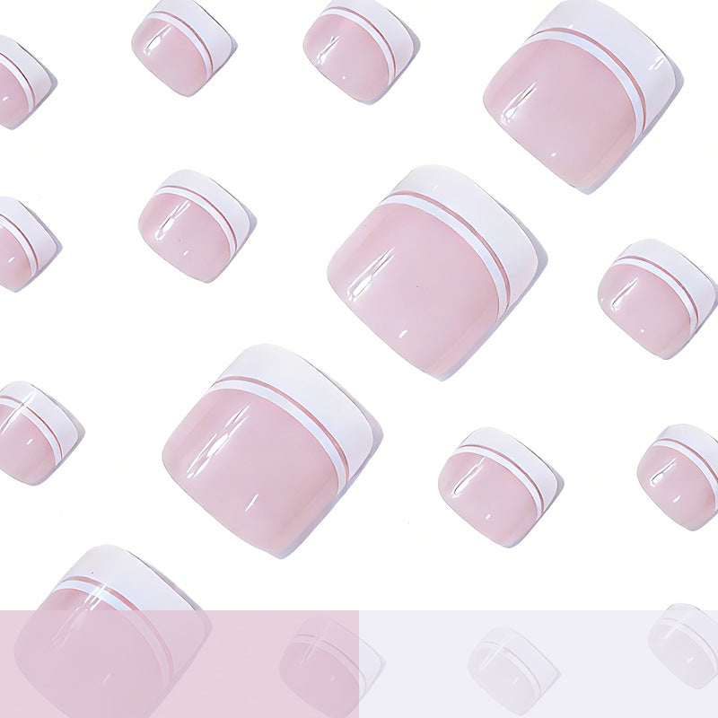 French Tip Pedicure Nail Art Stornfield