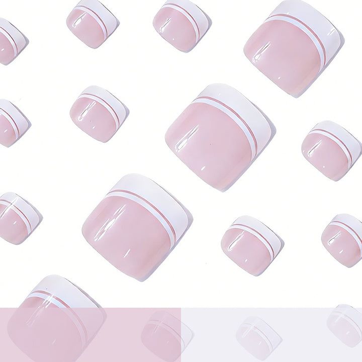 French Tip Pedicure Nail Art Stornfield